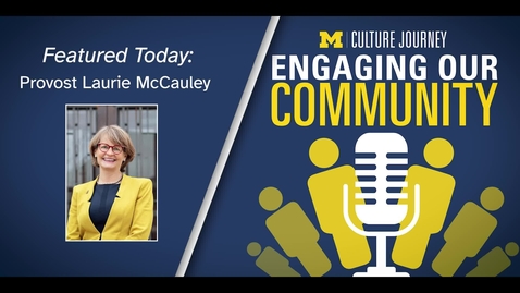 Thumbnail for entry Culture Journey Podcast: Provost Laurie McCauley