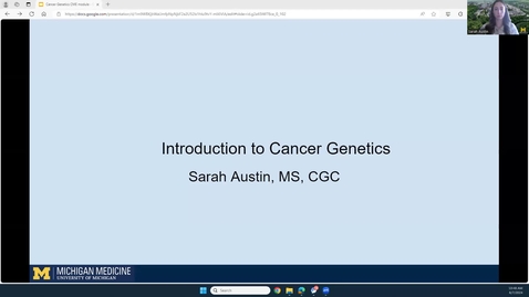 Thumbnail for CancerGenetics CME Intro_Austin