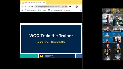 Thumbnail for entry 2023.11.14 Huddle - Train the Trainer Program - Sarah Button and Laura King
