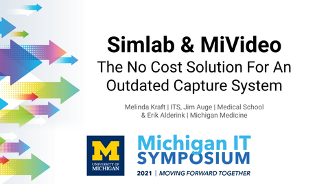 Thumbnail for Simlab &amp; MiVideo: The No Cost Solution For An Outdated Capture System