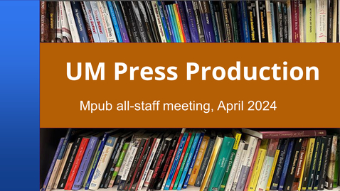 Thumbnail for Publishing Production Presentation