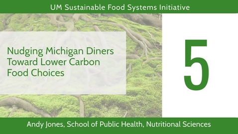 Thumbnail for Nudging Michigan Diners Toward Lower Carbon Food Choices