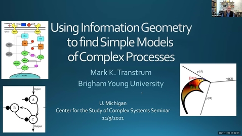 Thumbnail for Mark Transtrum | Using Information Geometry to Find Simple Models of Complex Processes | November 9, 2021
