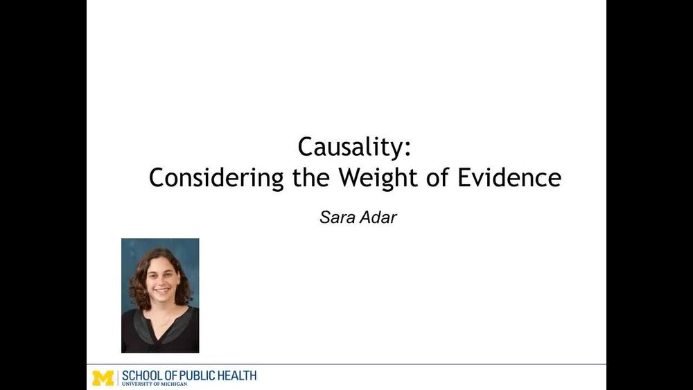 Causality weight of evidence