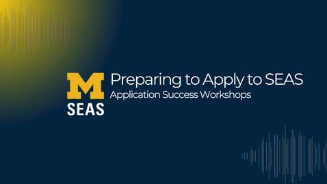Thumbnail for SEAS Application Workshop 3