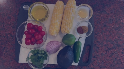 Thumbnail for entry Corn Salad with Tomatoes, Peppers and Avocado