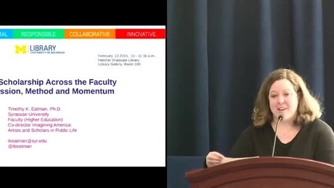 Thumbnail for Engaged Scholarship Across the Faculty Roles- Mission, Method and Momentum 