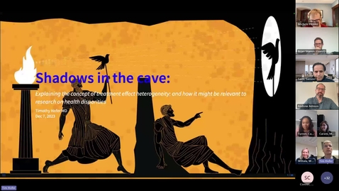 Thumbnail for Timothy (Tim) Hofer, MD, MSc: Explaining the Concept of Treatment Effect Heterogeneity and How it Might be Relevant to Research on Health Disparities