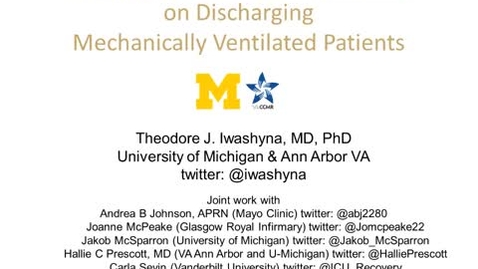 Thumbnail for A Dirty Dozen of Common Errors in Discharging Mechanically Ventilated Patients - Theodore J. Iwashyna, MD, PhD