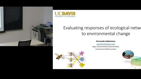 Thumbnail for Fernanda Valdovinos | Evaluating responses of ecological networks to environmental change | October 19, 2023