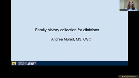 Thumbnail for Cancer Genetics CME Family History_Murad