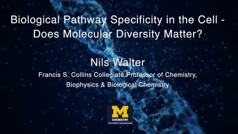 Thumbnail for BioEssays - Biological Pathway Specificity in the Cell -  NWalter