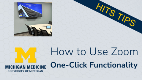 Thumbnail for How to Use Zoom One-Click Functionality