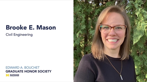 Thumbnail for 2021 Bouchet Inductee Brooke E. Mason: 3-Minute Thesis