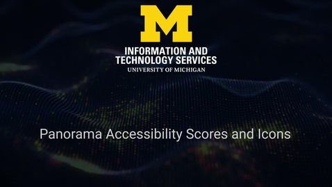Thumbnail for Panorama Accessibility Icons and Scores in Canvas