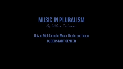 Thumbnail for Music in Pluralism by William Zuckerman