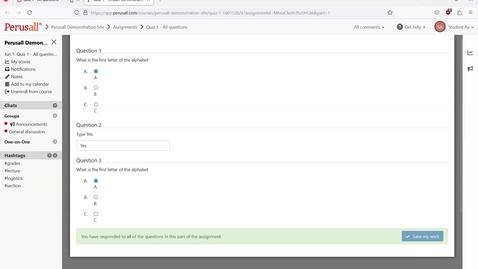 Thumbnail for Perusall Student Assignment