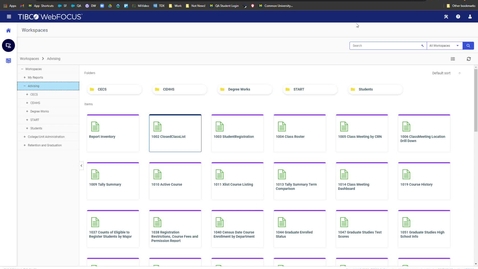 Thumbnail for How to Favorite a Report in WebFOCUS