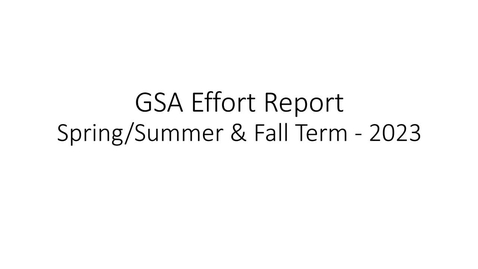 Thumbnail for entry Effort Cert SpSu and Fall 2023
