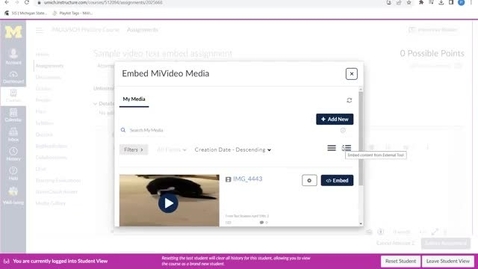 Thumbnail for Students: How to Submit a Canvas Video Assignment