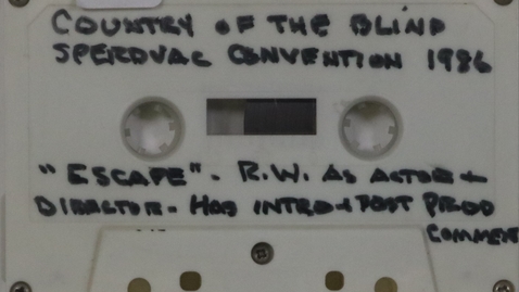 Thumbnail for 'Escape' and Intro and Post Prod; Comments, SPERDVAC Convention,  1986, Side A