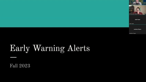 Thumbnail for Early Warning Live Training