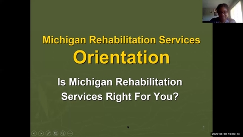 Thumbnail for entry DS Chat with Michigan Rehabilitation Services 6/30/2020