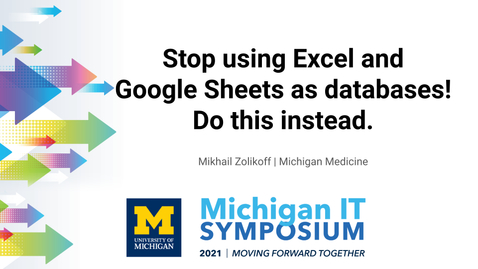 Thumbnail for entry Stop using Excel and Google Sheets as databases! Do this instead.