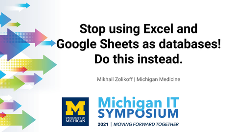 Thumbnail for Stop using Excel and Google Sheets as databases! Do this instead.