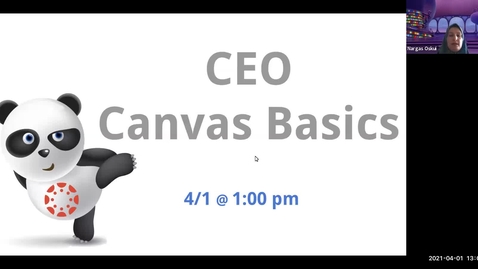 Thumbnail for entry Canvas Training #1 - Basic for Outreach