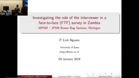 Thumbnail for P. Linh Nguyen - Seminar Series - January 9th 2019