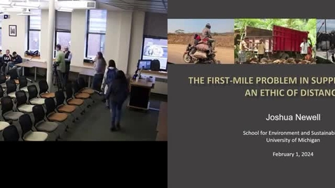 Thumbnail for Josh Newell - The first-mile problem in supply chains and an ethic of distance