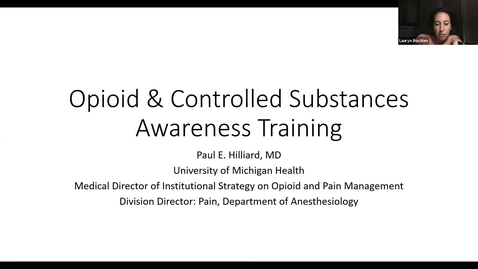 Thumbnail for MSA 2021 Scientific Session: Opioids &amp; Controlled Substances