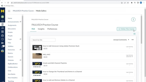 Thumbnail for Setting Annoto Preferences in MiVideo in U-M Canvas
