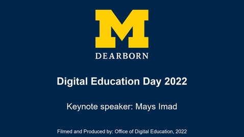 Thumbnail for Digital Education Day 2022 - Mays Imad