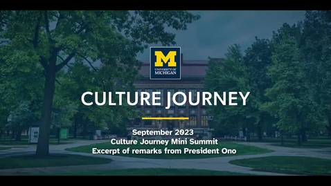 Thumbnail for entry Culture Journey Mini Summit - President Ono's Remarks