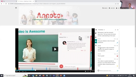 Thumbnail for Personal Notes Space in Annoto