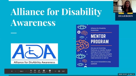 Thumbnail for 30 minutes with DS and the Alliance for Disability Awareness  10/7/2020