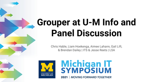 Thumbnail for entry Grouper at U-M Info and Panel Discussion