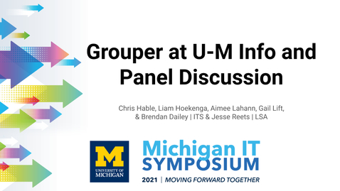 Thumbnail for Grouper at U-M Info and Panel Discussion