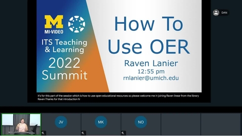 Thumbnail for entry How to Use Open Educational Resources (OER)