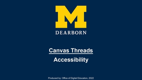 Thumbnail for entry Canvas Threads - Accessibility