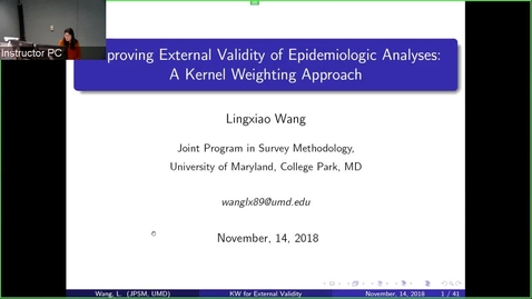 Thumbnail for JPSM/MPSM Seminar Series - Lingxiao Wang - November 14th 2018
