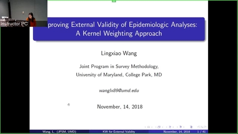 Thumbnail for entry JPSM/MPSM Seminar Series - Lingxiao Wang - November 14th 2018
