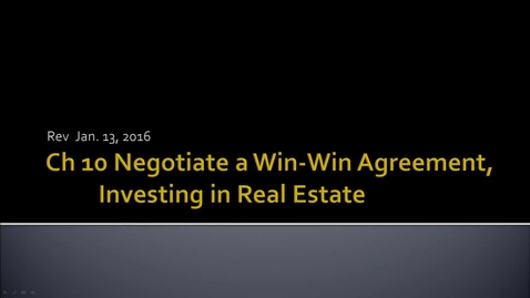 Thumbnail for entry 15. Ch 10 Negoitate a Win win Purchase Agreement.mp4