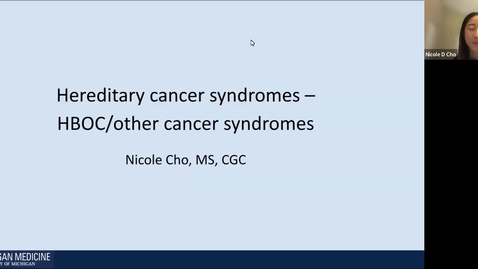 Thumbnail for CancerGenetics CME HBOC_Cho