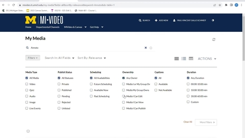 Thumbnail for Filter and Sort My Media