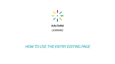 Thumbnail for How to use the Entry Editing Tabs