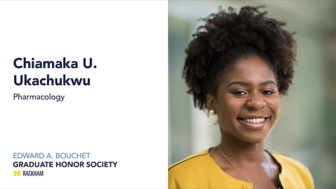 Thumbnail for 2021 Bouchet Inductee Chiamaka U. Ukachukwu: 3-Minute Thesis