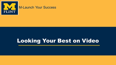 Thumbnail for entry Looking Your Best on Video with Jeff Drake